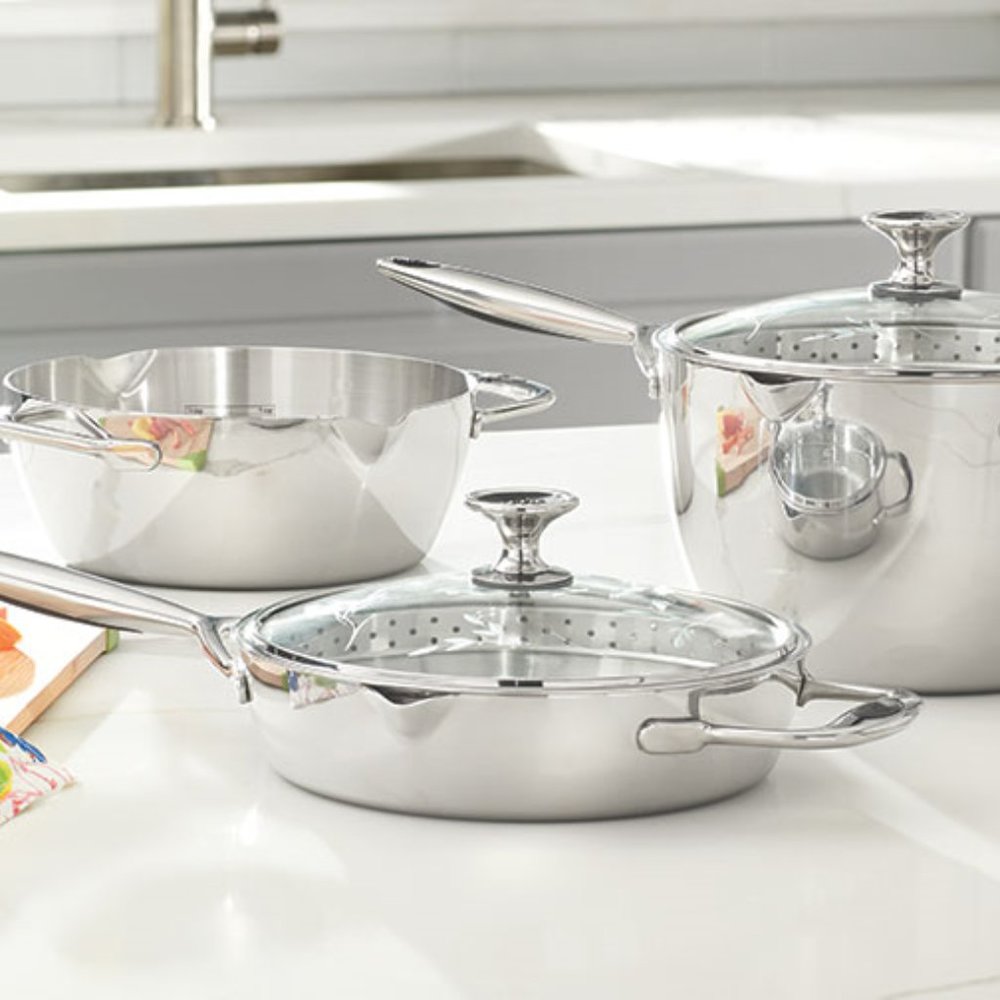 Straining Sauté & Saucepan Set